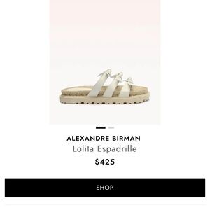Alexandre Birman Cream Lolita Espadrille